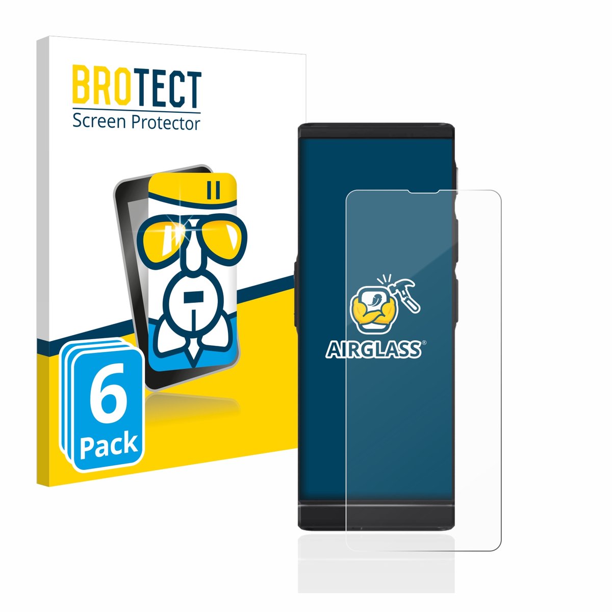 Screenprotector 6 Stuks voor Vasco Translator V4 Beschermglas transparant