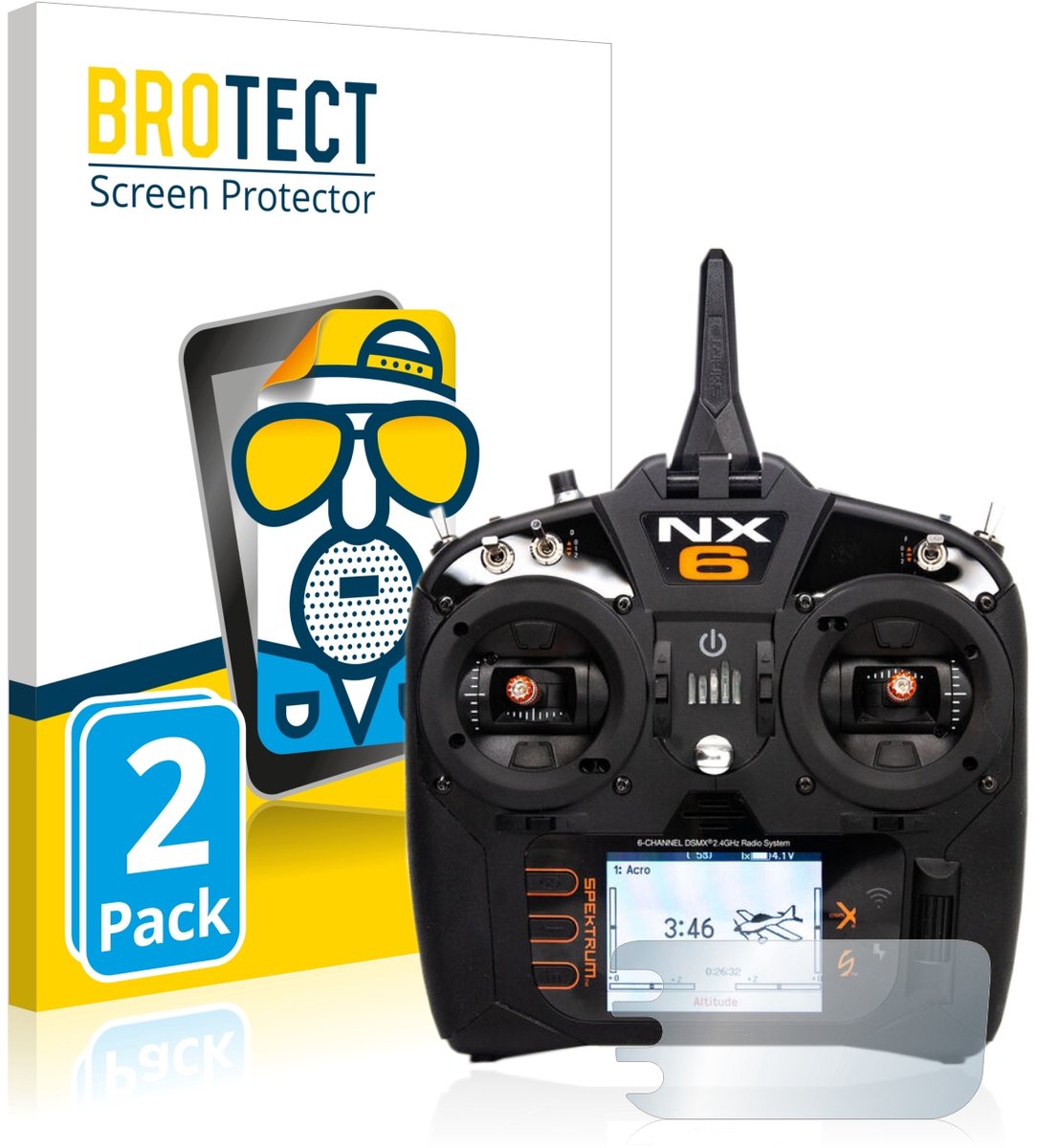 BROTECT - Screenprotector voor Spektrum NX6 - Folie Beschermfolie matte 2 Stuks