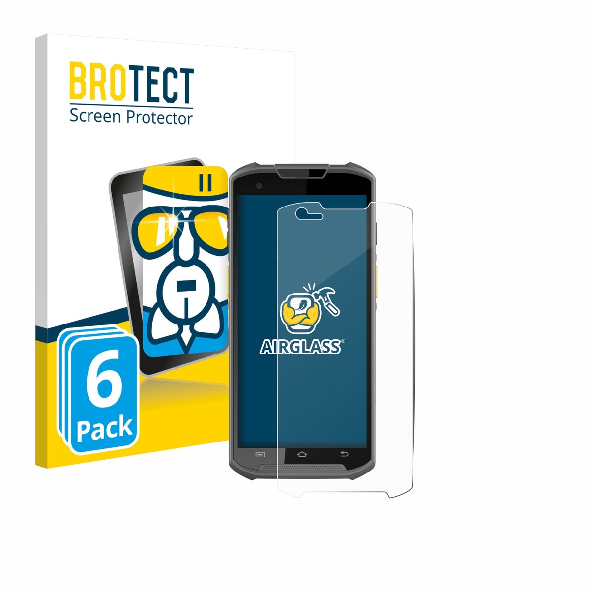 Screenprotector 6 Stuks voor Newland MT93 Beschermglas transparant
