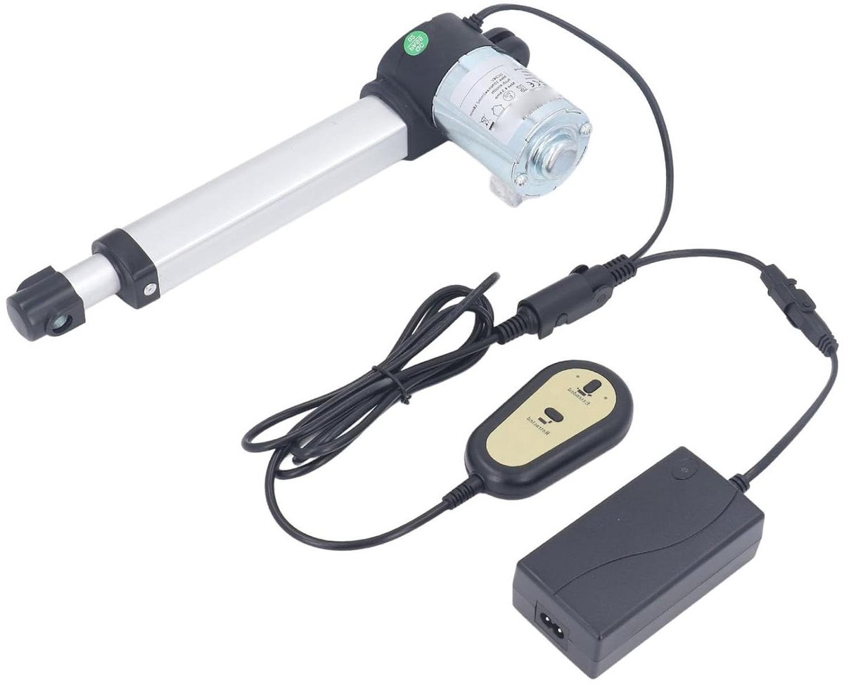 Elektrische Lineaire Actuator voor Medische Apparatuur - Lineaire Actuator - Uitschuifbaar - Zwart - DC 24V - Geschikt voor diverse toepassingen - Compact formaat.