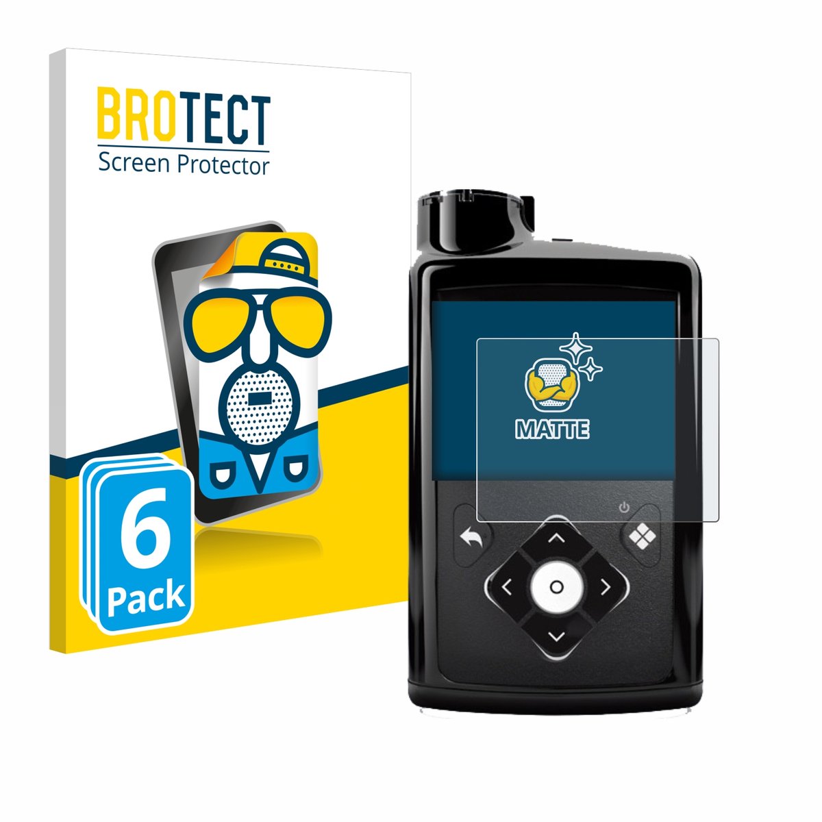 BROTECT - Screenprotector voor Medtronic Minimed 780G - Folie Beschermfolie matte 6 Stuks