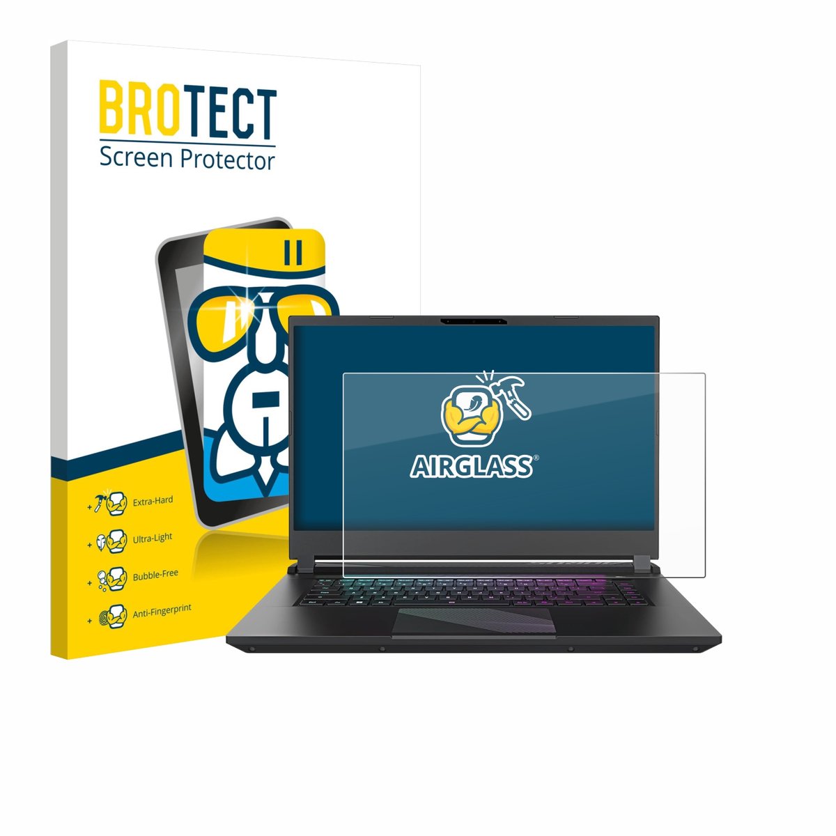 Screenprotector voor Gigabyte AORUS 15 2024 Beschermglas transparant