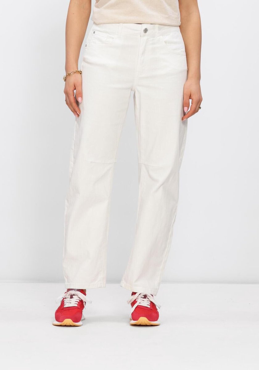 Simple Trouser Broeken Dames - Gebroken wit - Maat 38