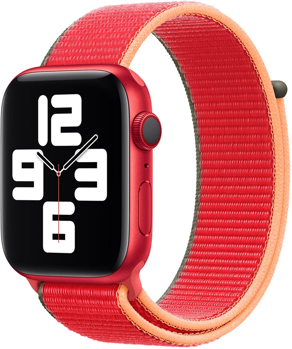 Apple Watch Sport Loop - 44mm - Rood Nylon - voor Apple Watch SE/5/6