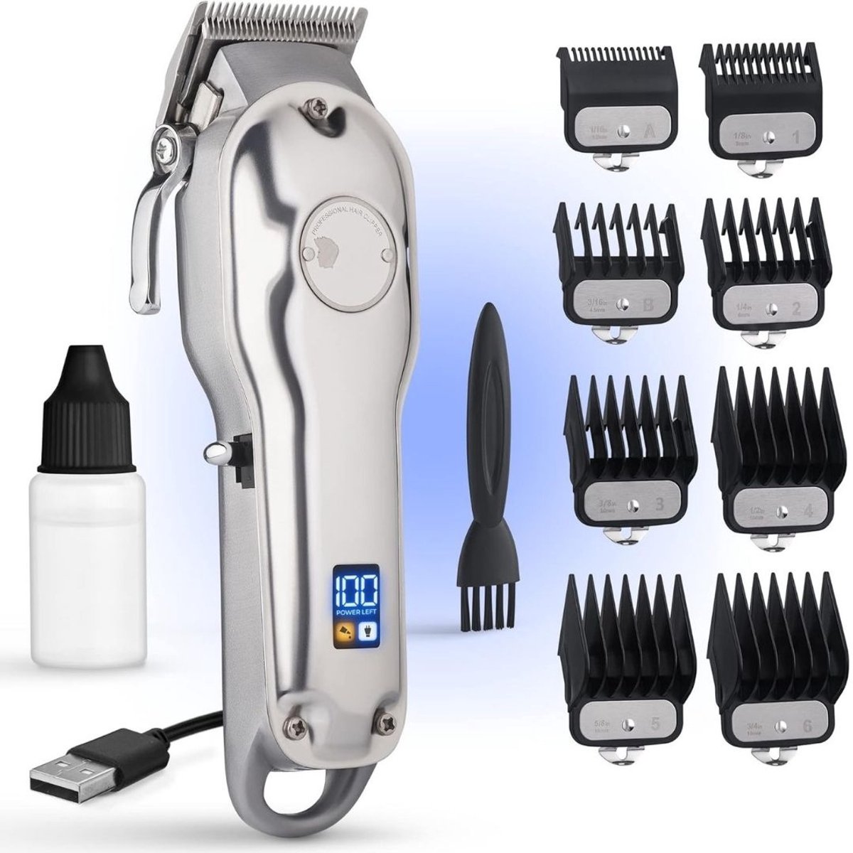 MIRA®Trimmer Mannen Schaamstreek - Trimmer Schaamstreek - Bodygroomer Mannen - Trimmer - Zilver - 24cm x 16cm x 8cm
