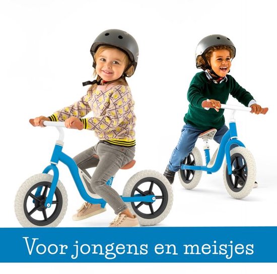 Chillafish Loopfiets 2 jaar - Lichtgewicht met verstelbaar zadel en stuur - Blauw- Loopfiets voor jongens en meisjes tot 4 jaar met handvat om te dragen en anti lek banden - Model Charlie — afbeelding 4
