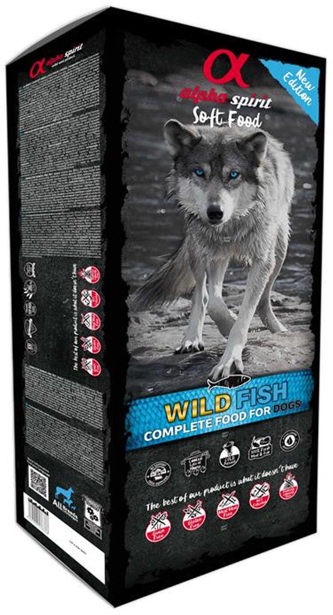 Alpha spirit alpha spirit Dog Semi-Moist Compl. Wild Fish | 9kg