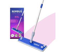 NIMBUS XXL Vloerwisser 40 cm met Telescoopsteel – Geschikt voor Swiffer XXL Vloerdoekjes – Sterke Dweil