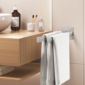 Tiger Onu Handdoekrek 2-armig – RVS Geborsteld, Eenvoudige Blinde Montage, Inclusief Schroeven En Pluggen, Voor Badkamer En Keuken