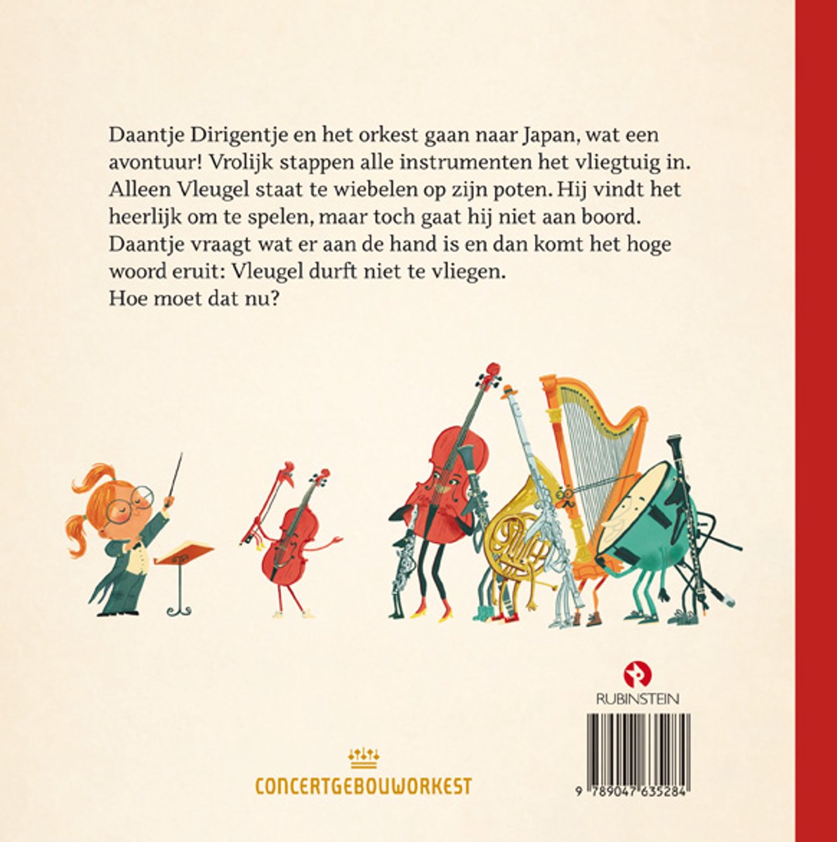 Daantje Dirigentje en een vleugel met vliegangst - back cover