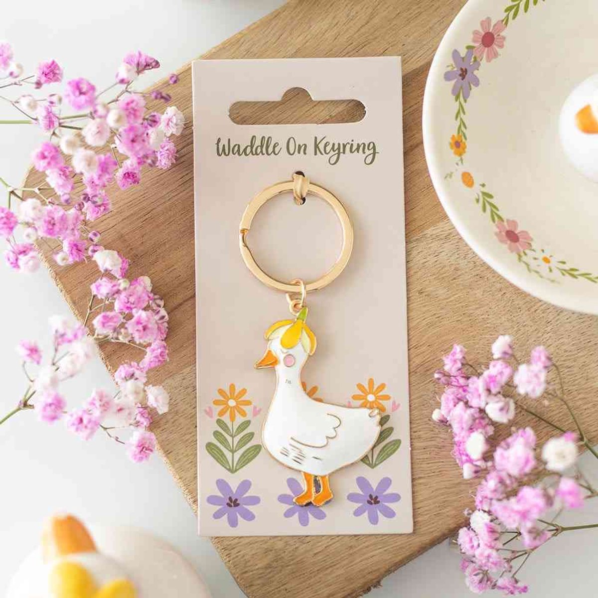 Something Different - Waddle On Duck Sleutelhanger - Multicolours