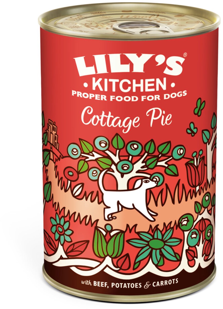 Lily's Kitchen Lily's Kitchen Hondvoer Nat Cottage Pie Rund - 400 gr