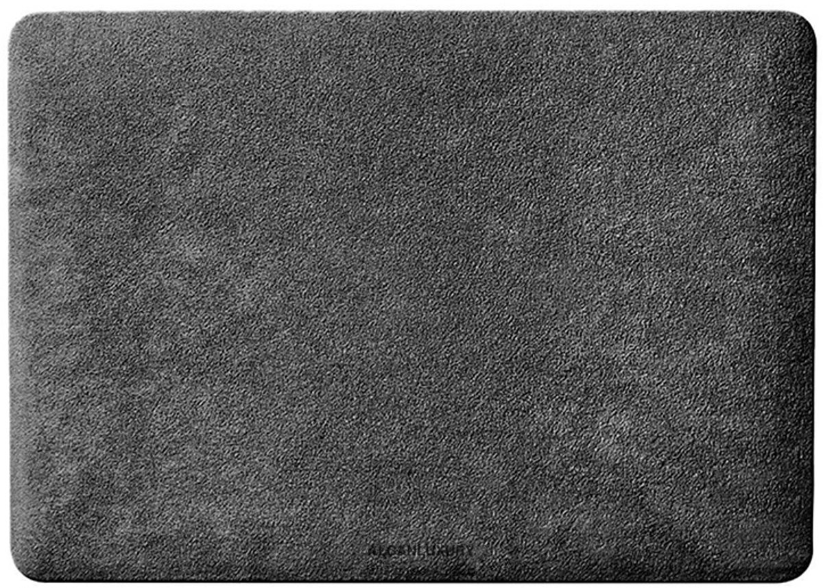 Alcanluxury Alcantara cover geschikt voor MacBook Air 15 inch (2023-2025) - Space Grey