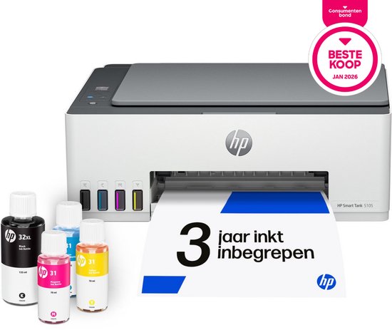 HP Smart Tank 5105 - All-in-One Inkttank Printer - Inclusief tot 3 jaar inkt - Grijs
