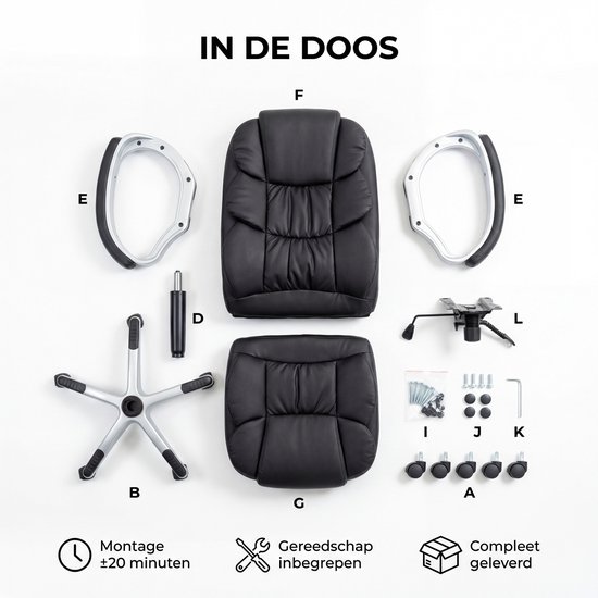Ergonomische Bureaustoel - Bureaustoelen voor Volwassenen - Office Gaming Chair - Computer Game Gaming Stoel