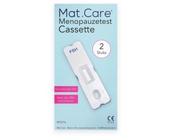 Mat Care Menopauzetest Cassette - FSH test - vruchtbaarheidstest vrouw - 2 stuks
