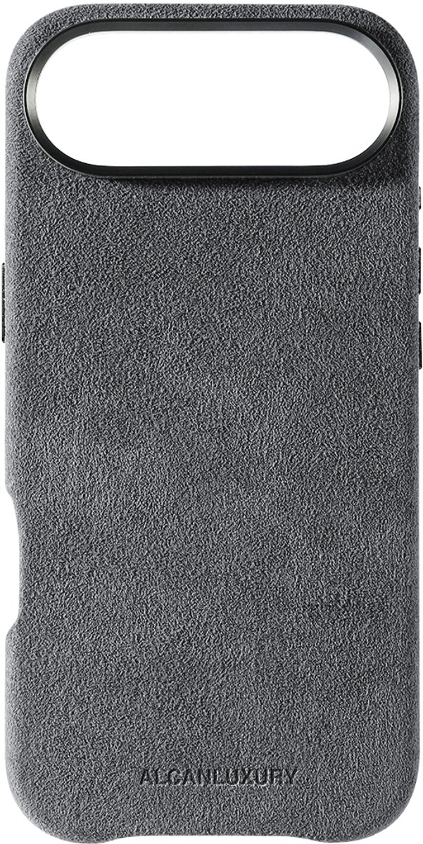 Alcanluxury Alcantara telefoonhoesje geschikt voor Apple iPhone 17 Air - Nardo Grey