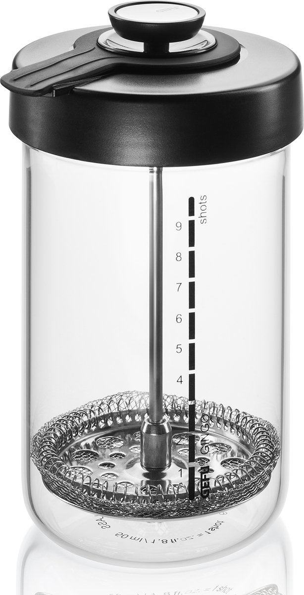 GEFU GINGO Shot Maker – Vitality shots maken – 600 ml – Met fijne zeef & schenktuit