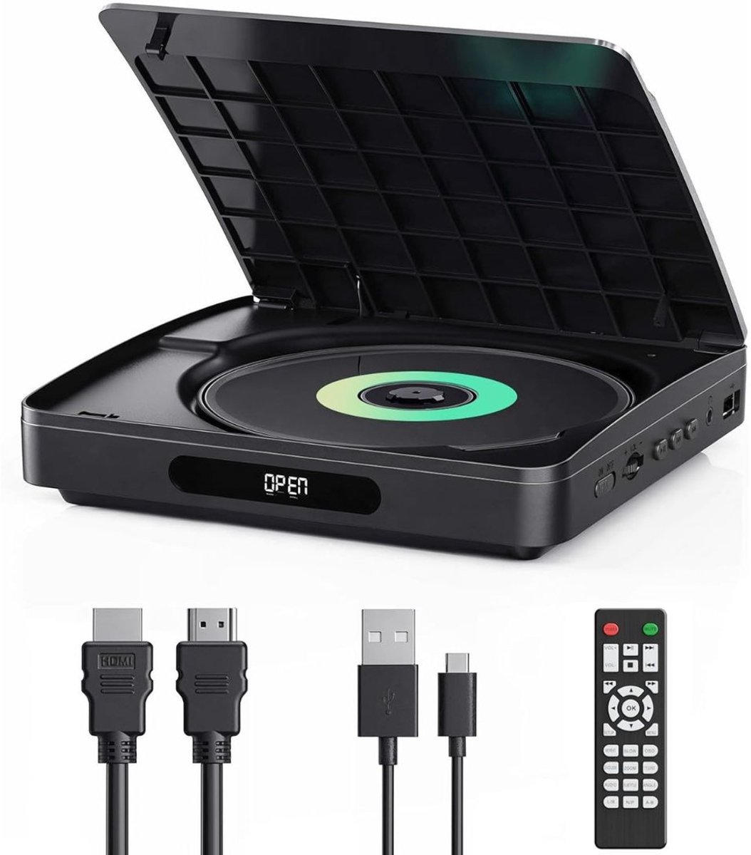 NBAP® DVD Speler met HDMI - Blu Ray Spelers - Externe DVVD Speler - Zwart