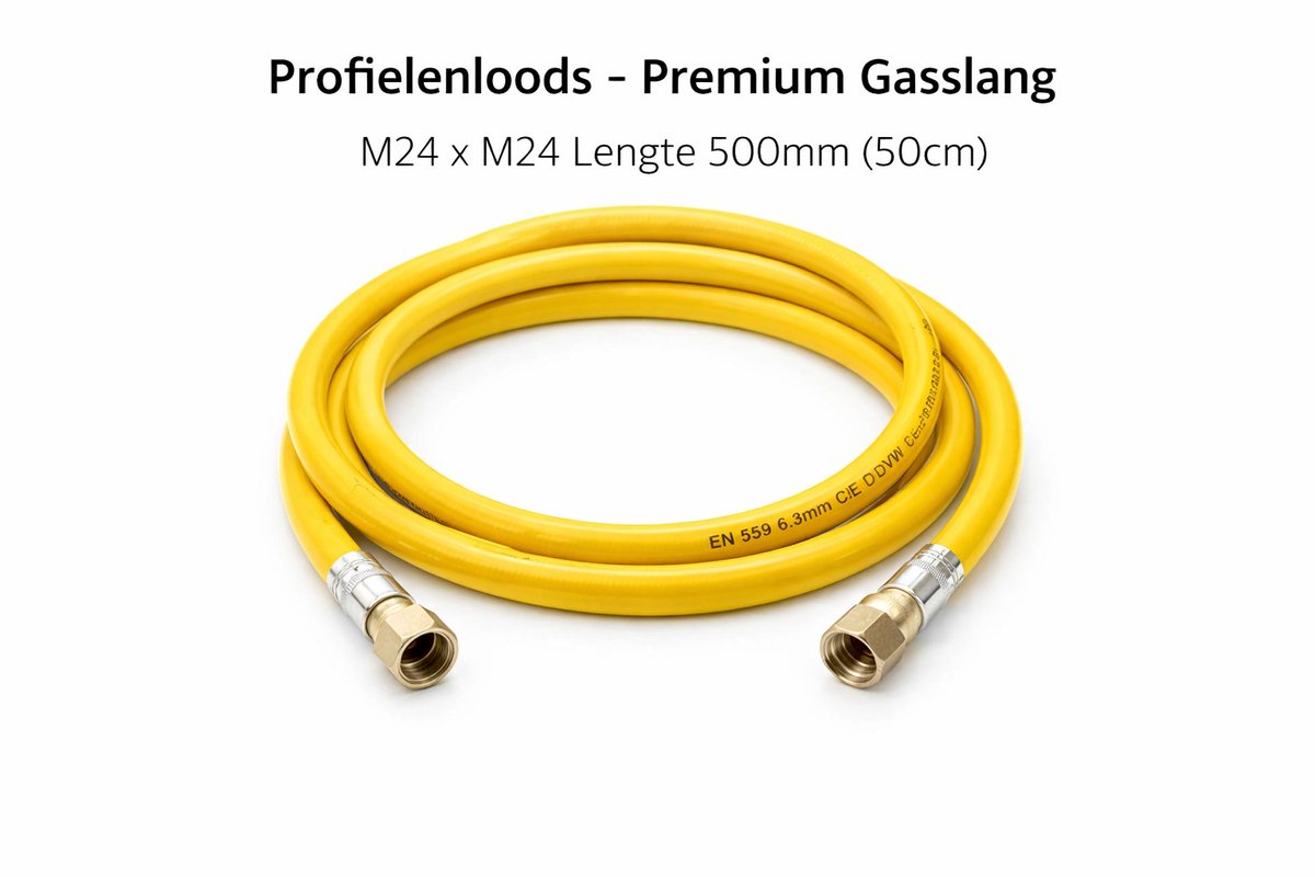 Profielenloods - Premium Gasslang M24 x M24 Lengte 500mm (50cm)