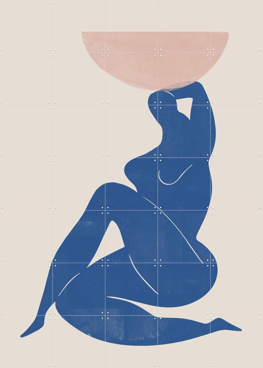 IXXI Vase and Women, The Miuus Studio & Various - 100 x 140 cm - Gratis ophangtool - Grote wanddecoratie en posters - Abstract, Line art, Minimalisme