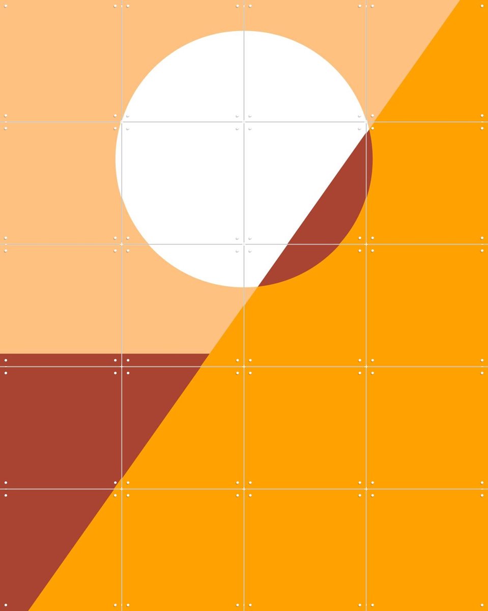 IXXI Many Shapes of... 5, Studio Kars + Boom - 80 x 100 cm - Gratis ophangtool - Grote wanddecoratie en posters - Abstract, Minimalisme, Abstract