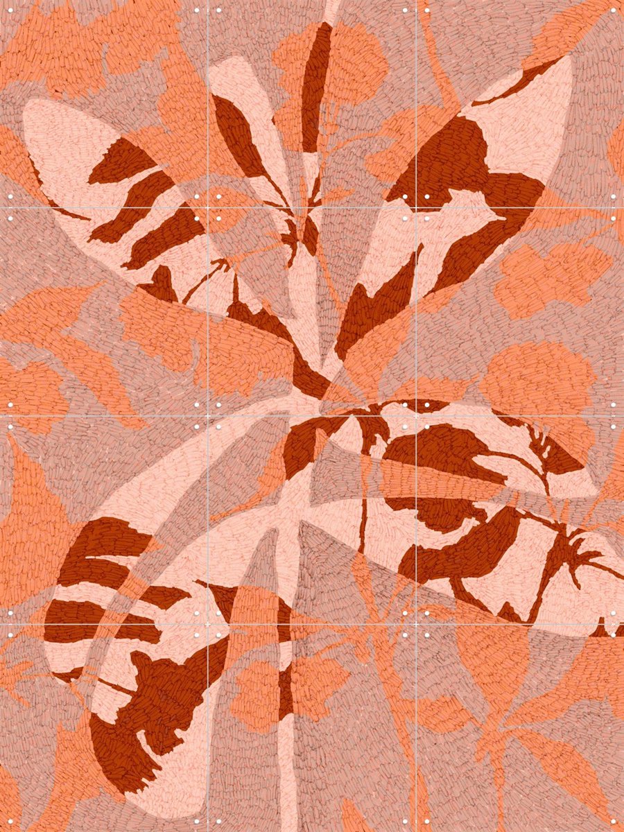 IXXI Blossom Fusion, Treechild & Various - 60 x 80 cm - Gratis ophangtool - Grote wanddecoratie en posters - Grafisch Ontwerp, Abstract, Illustraties