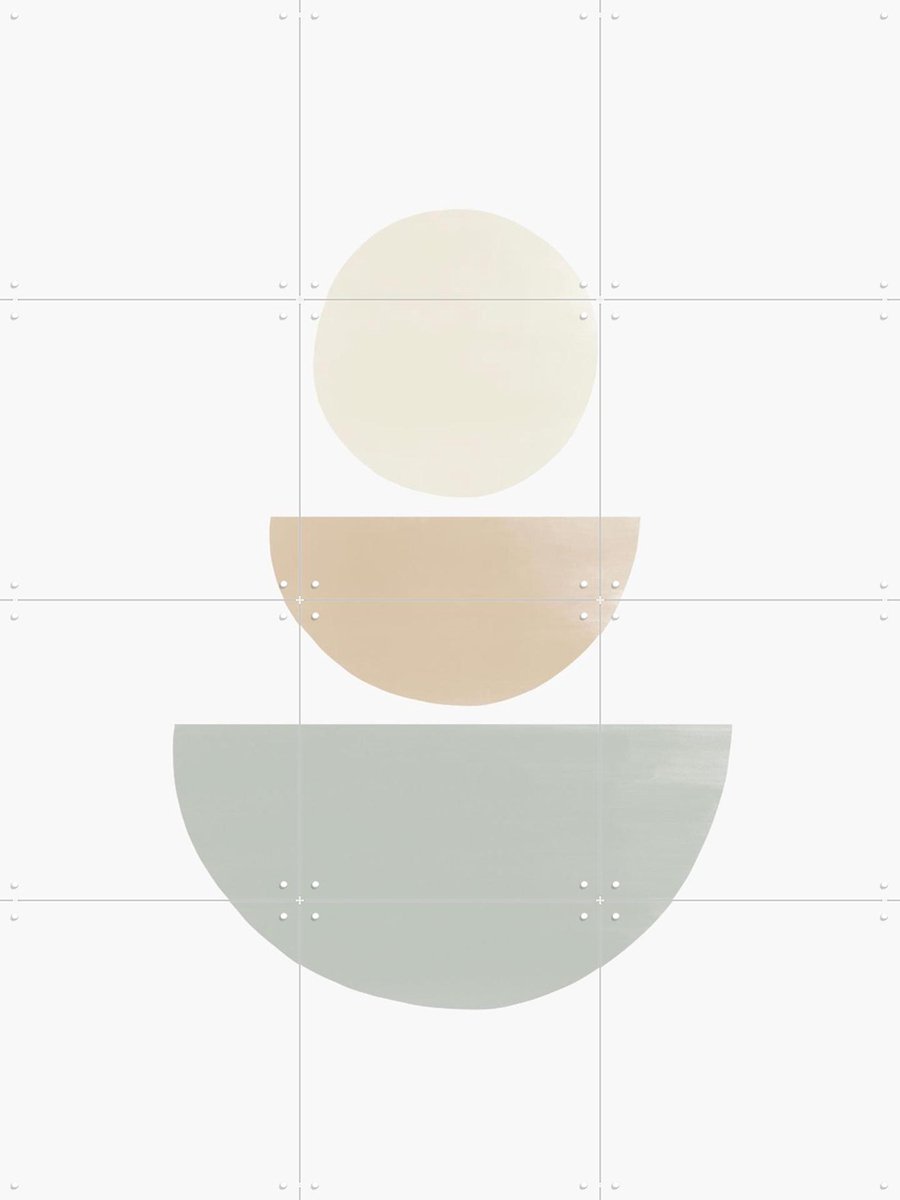 IXXI Balancing Shapes I, Bohomadic Studio - 60 x 80 cm - Gratis ophangtool - Grote wanddecoratie en posters - Abstract, Illustraties,