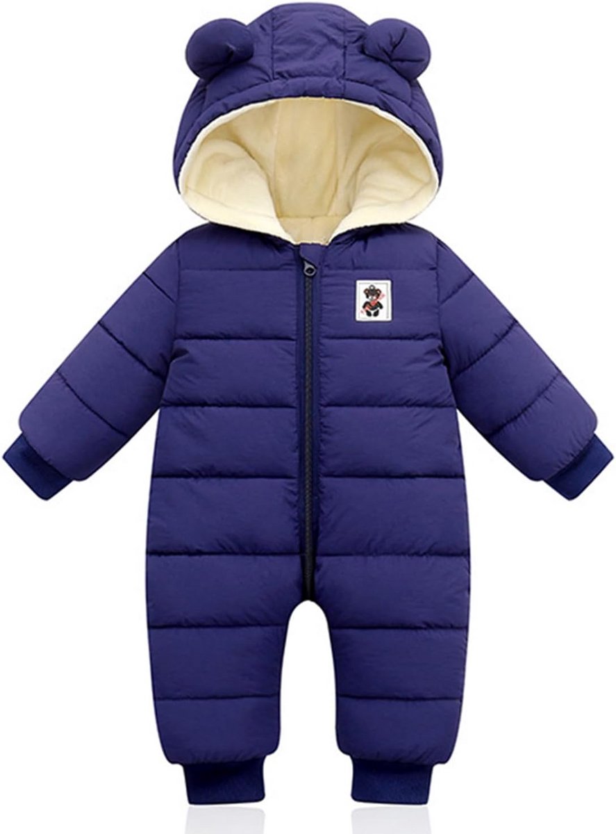 Lange Mouw Baby Winter Romper met Capuchon voor Jongens en Meisjes