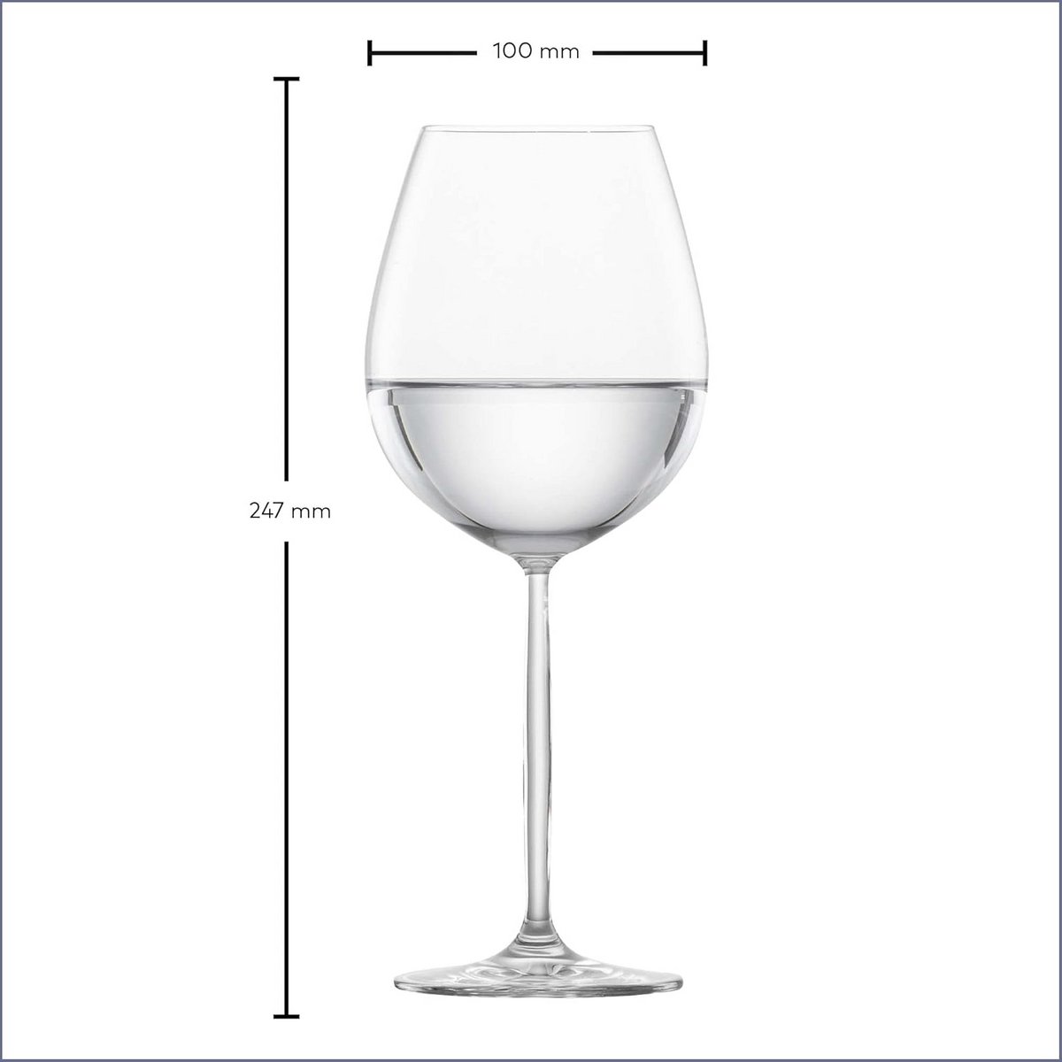 Set van 2 Rode Wijnglazen of Waterglazen Tritan Kristal