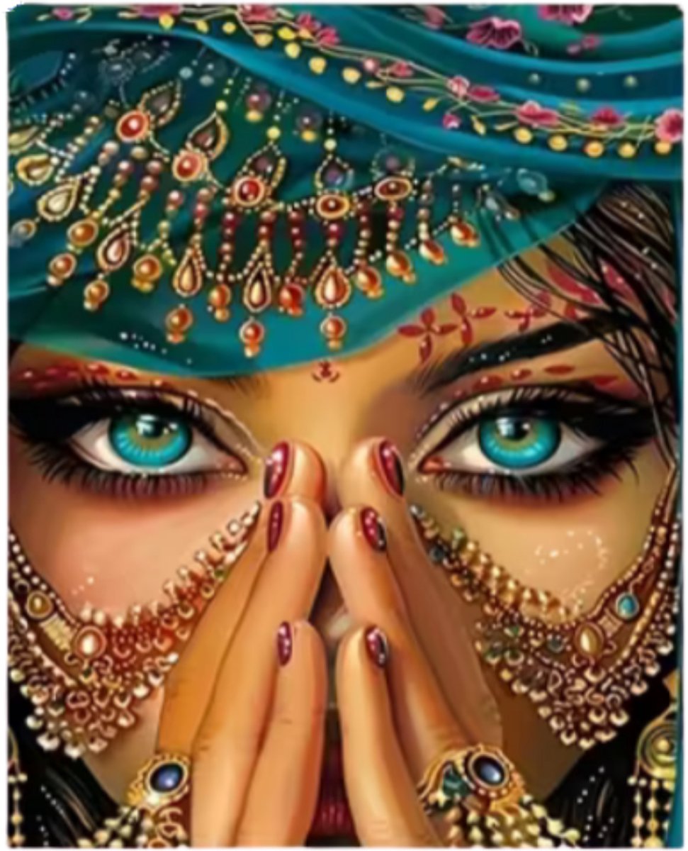 Paint by numbers Volwassenen– schilderen op nummer – Creatieve hobby - Ontspanning Thuis - Cadeau idee - Compleet pakket - DIY decoratie - Portret - The Jewel of Jaipur