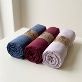 FIRASET Hurrem Collectie – 3-delige Jersey Sjaal Set - Hoofddoek - Hoofddeksel - Hijab | Modern Contrast