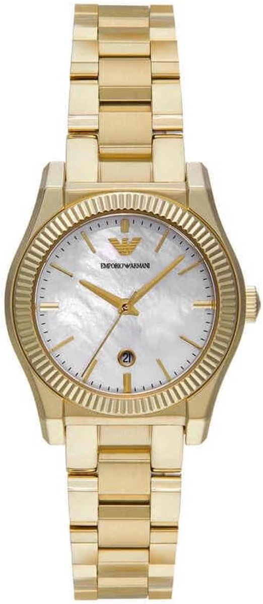 Elegant Dameshorloge 32mm met Datumfunctie en Roestvrijstalen Band