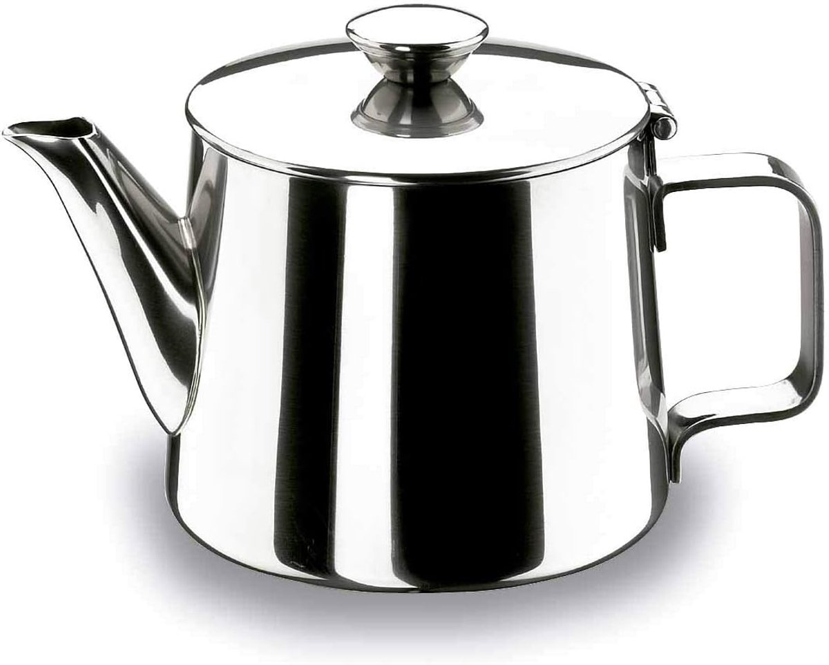 Klassieke RVS Theepot 0.6 Liter - Ideaal voor Thuis en Horeca