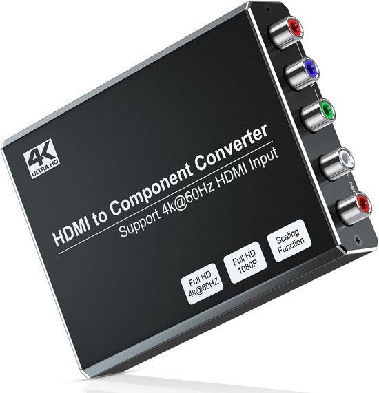 AUTOUTLET YPbPr Naar HDMI Converterkabel – Componentvideo Naar HDMI Adapter (1-weg)