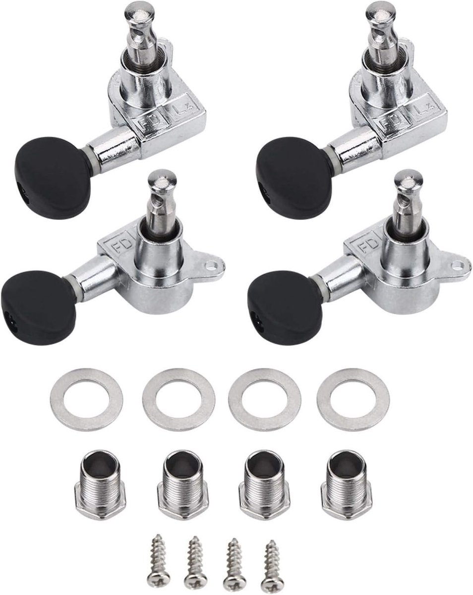 Ukelele Stemmechanieken Set 2R 2L Gesloten Snaarpen