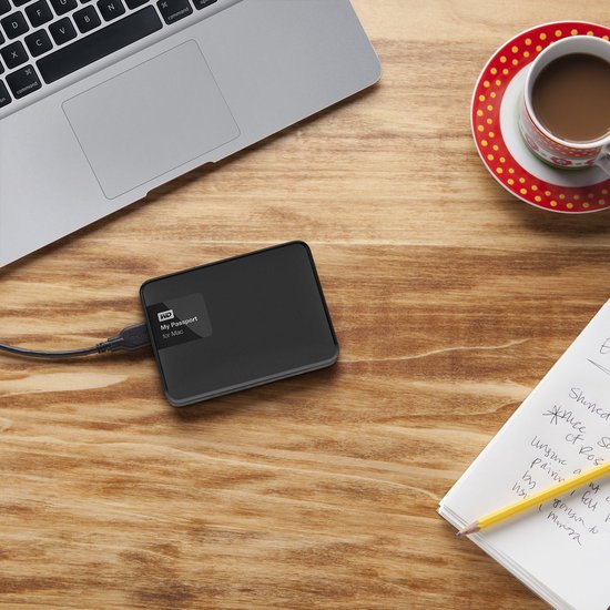Externe Harde Schijf - Draagbare Opslag - Bestanden Opslaan - Speciaal voor Mac - 1 TB - Zwart — afbeelding 2