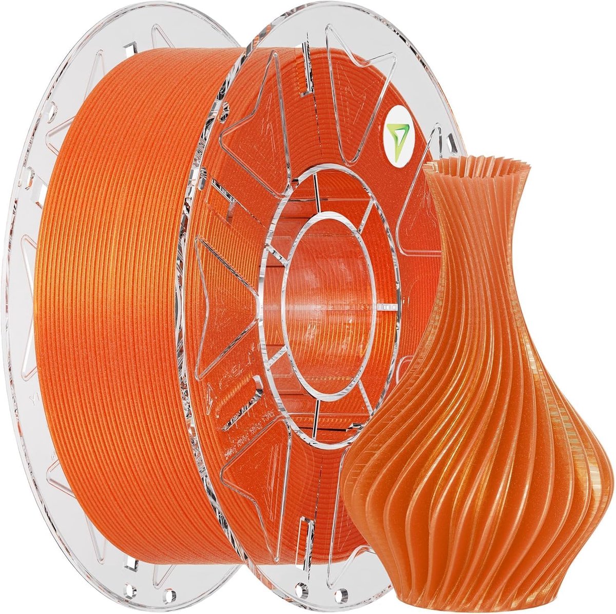 3D Print Filament - PLA Draad - Modellen Maken - RFID Geïntegreerd - 1 KG - Stardust Oranje