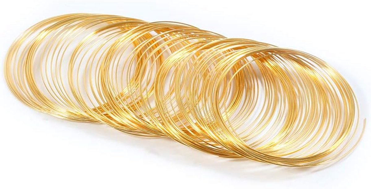Gouden Geheugendraad Lussen Set voor Armbanden en Sieraden Maken