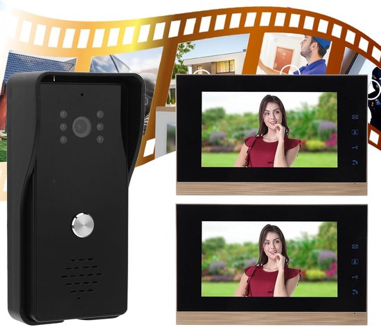 Videofoon Deurbel Systeem met 7 Inch Monitor voor Villa en Kantoor van Merkloos — afbeelding 5