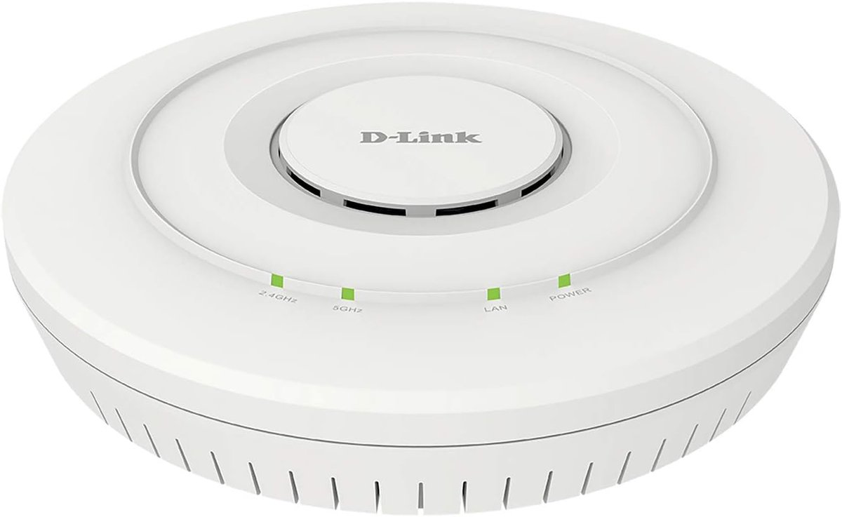 Draadloos Toegangspunt - Wifi Versterker - Netwerk Uitbreiding - Dual Band Technologie - 20.5x20.5x3.9cm - Wit