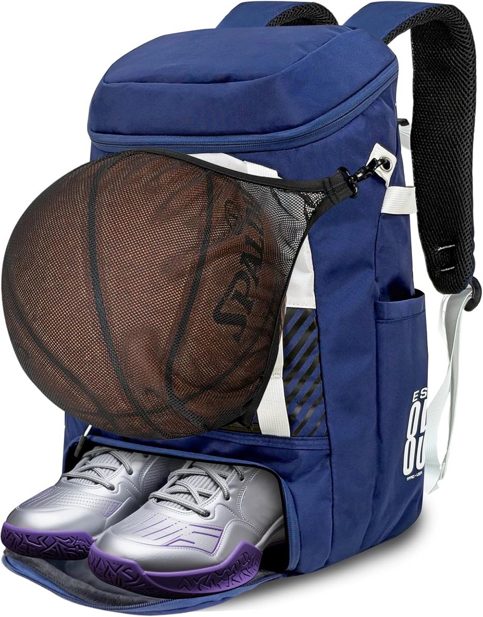 Sporttas met Schoenen- en Ballencompartiment voor Basketbal, Voetbal en Volleybal