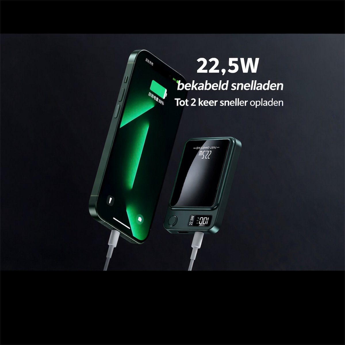 XL E-Mobility Evy24 MagSafe Powerbank 10000mAh Draadloos - afbeelding 2