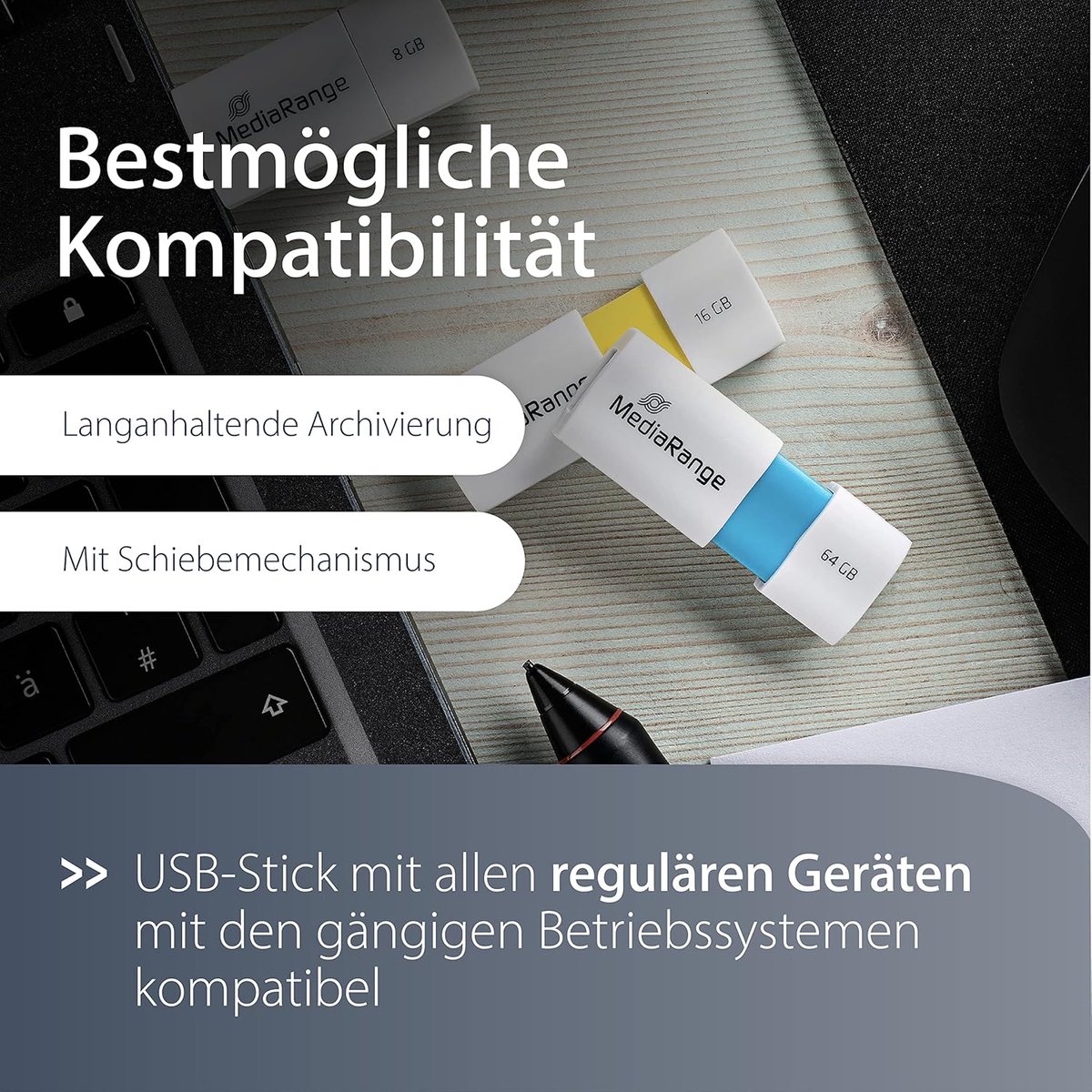 USB Geheugenstick 32GB Groen - Compacte Flash Drive met Schuifmechanisme