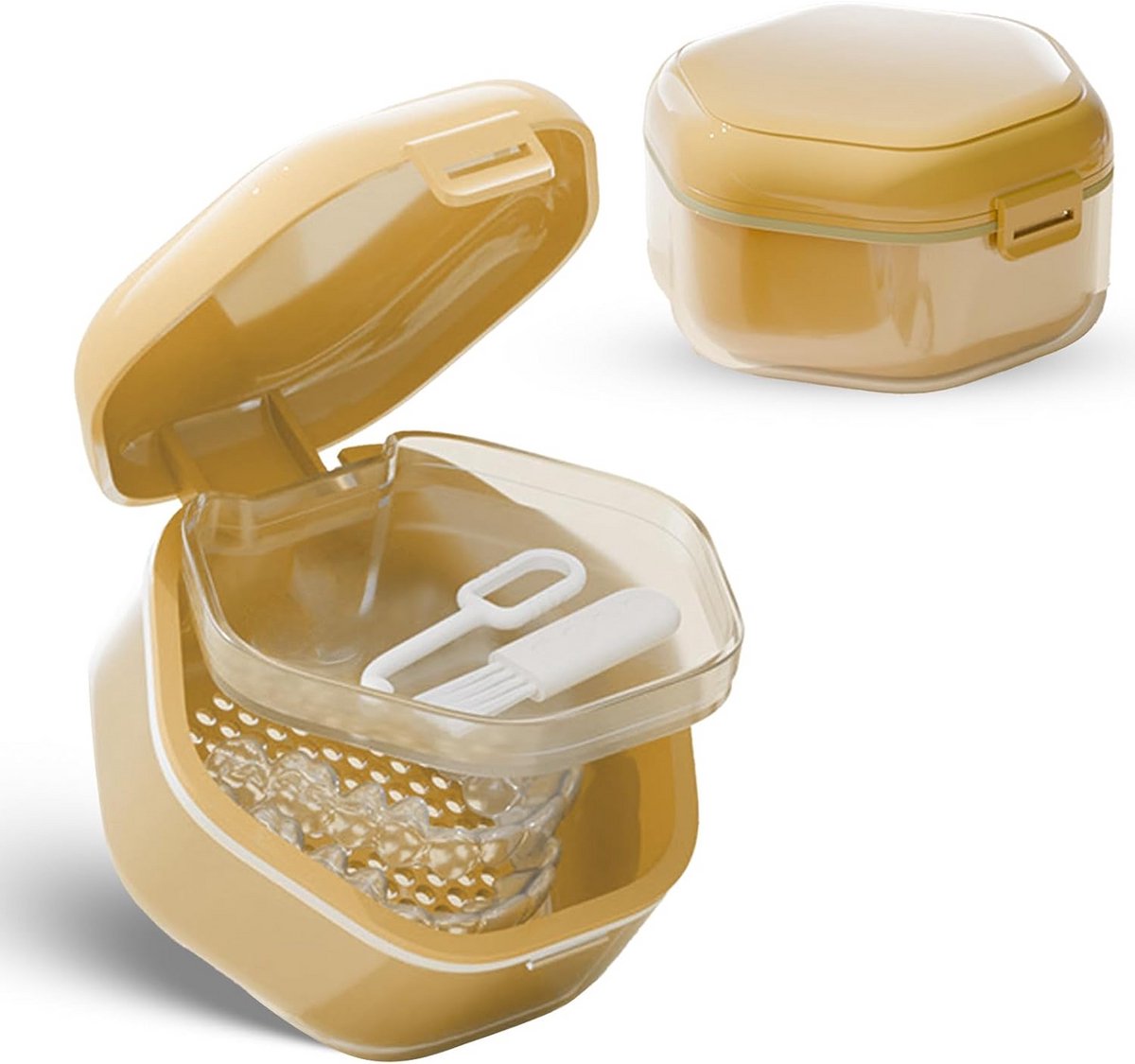 Houderset voor Beugels en Gebitsreiniging met Mandje en Borstel