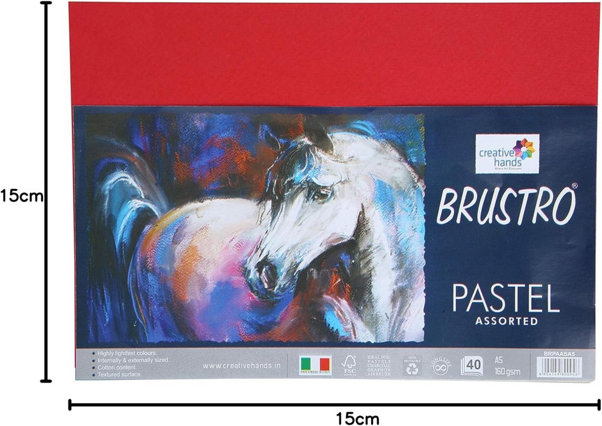 Pastelpapier A5 160 GSM - Assortiment Heldere en Zachte Tinten (40 Vellen) — cadeau in Hobby - foto 7