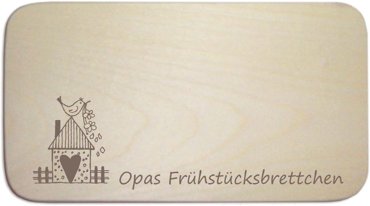 Houten Ontbijtplank met Gravure – Serveerplank voor Brood en Gebak