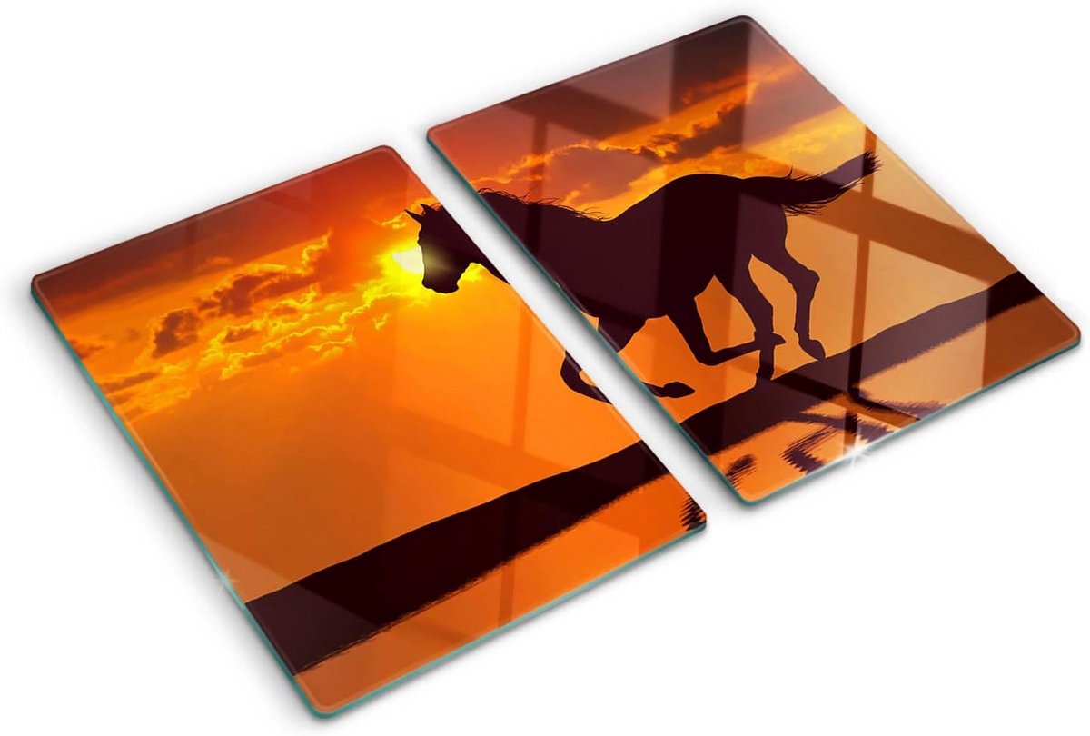 Grote Snijplank van Gehard Glas 40x52 cm - Plaat voor Kookplaat en Achterwand