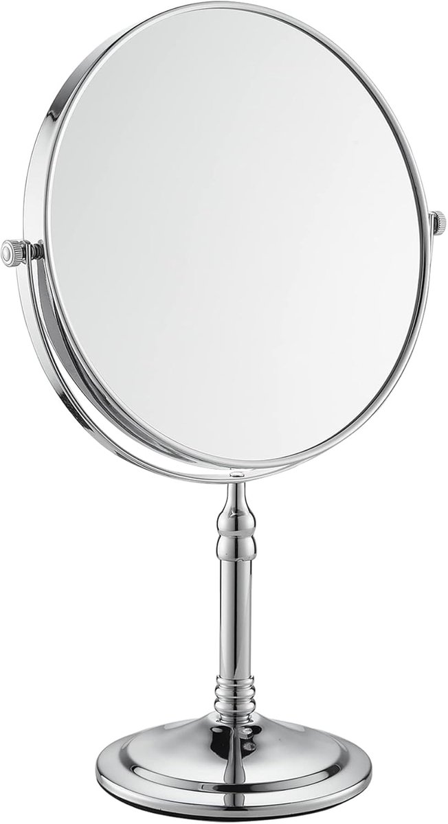 Dubbelzijdige Verstelbare Make-up Spiegel 8 Inch - 1x en 10x Vergroting