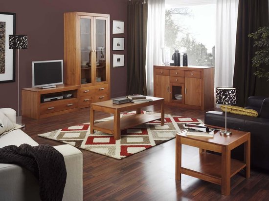 Stevige Hoektafel met Legplank - Rustieke Stijl voor Woonkamer of Slaapkamer — afbeelding 4